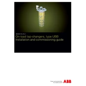 ABB Type UBB Tap-Changer manual cover