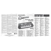 Bontempi 15 3220 Electronic Table Keyboard manual cover