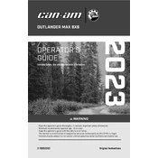 Can-Am Outlander Max 6x6 650 DPS 2023 Vehicle manual cover