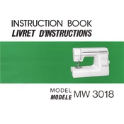 Janome MW 3018 manual cover