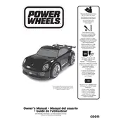 Power Wheels Mattel Black Porsche 911 GT3 CDD11 Toy manual cover