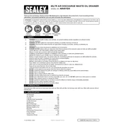 Sealey AK451DX Drainer manual cover