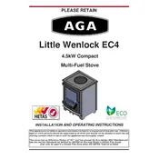 AGA Little Wenlock EC4 Stove manual cover