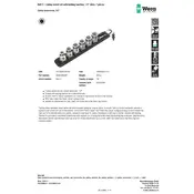 Wera Belt C 1 Zyklop Socket Set Socket manual cover