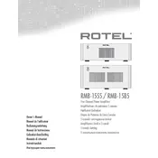 Rotel RMB-1555 Amplifier manual cover