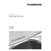 Thomson TX908N Washing Machine manual cover