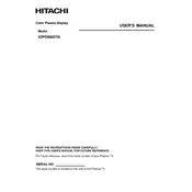 Hitachi 42PD580DTA Television manual cover