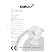 Korona 81001 Fan manual cover