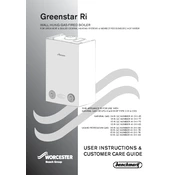 Worcester Greenstar 12Ri 2005 Boiler manual cover