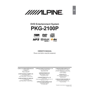 Alpine PKG-2100P manual cover