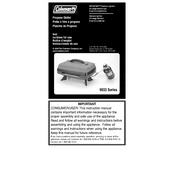 Coleman Propane Skillet 9933 Series manual cover