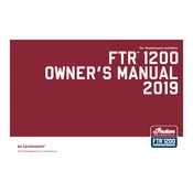 Indian FTR 1200 S 2019 Motorcycle manual cover