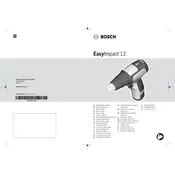 Bosch EasyImpact 12 Drill manual cover