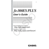 Casio fx-300ES Plus Calculator manual cover