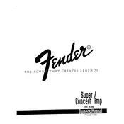 Fender Concert W-G1280 21-4803 120V Amplifier manual cover