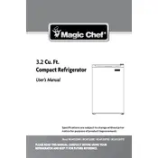 Magic Chef MCAR320BE Refrigerator manual cover