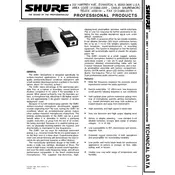 Shure SM91 Microphone manual cover