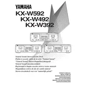 Yamaha KX-W392 Cassette Deck manual cover