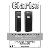 Clarke 7724032 CGS8D Gun Safe Digital Lock manual cover