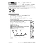 Sealey 3000ES.V2 Trolley Jack manual cover