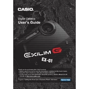 Casio EXG1 Camera manual cover