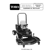 Toro Guardian Recycler 62-inch 30569 Mower manual cover