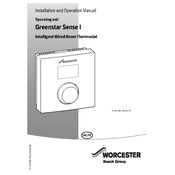 Worcester Greenstar Sense 1 2014 Thermostat manual cover