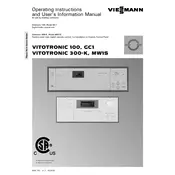 Viessmann Vitotronic 300-K MW1S Control Unit manual cover