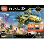 Mega Construx Mattel Halo Aerial Ambush GGF83 Construction Set manual cover