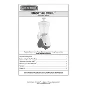 Back To Basics L5712A SJR1Y Smoothie Maker manual cover