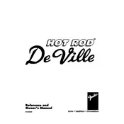 Fender Hot Rod DeVille 212 021-3200-000 120V 60Hz USA Rev A Amplifier manual cover