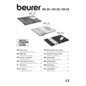 Beurer HK 25 Heat Pad manual cover