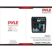 Pyle PMX44T Mixer manual cover