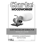 Clarke 6470310 CDE35B Dust Woodchip Extractor manual cover