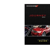 Dodge Journey 2012 SUV manual cover