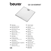 Beurer GS 120 KOMPAKT Scale manual cover