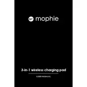 Mophie 3-In-1 Wireless Charging Pad ROC Charger manual cover