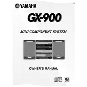 Yamaha GX-900 Mini Component System manual cover