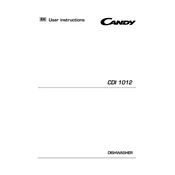 Candy CDI 1012 5-80 manual cover