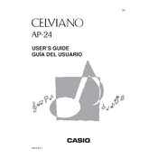 Casio Celviano AP24 Keyboard manual cover