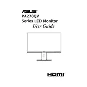 ASUS ProArt Display PA278QV Monitor manual cover