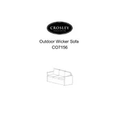 Crosley C07156 Sofa manual cover