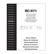 Rotel RC-971 Amplifier manual cover