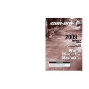 Can-Am DS 450 X mx 2009 Vehicle manual cover