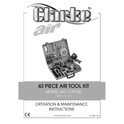 Clarke 3110876 CAT120 43 Piece Air Tool Kit manual cover