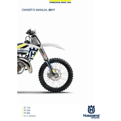 Husqvarna TC 125 2017 Motorcycle manual cover