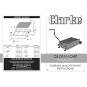 Clarke 3051470 ODC8 Oil Drain Cart manual cover