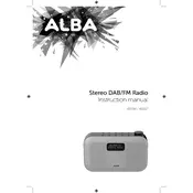 Alba 411016 499/7322 Radio manual cover