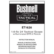 Bushnell ET1626 Scope manual cover