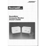 Bose RoomMate Computer Monitor manual cover